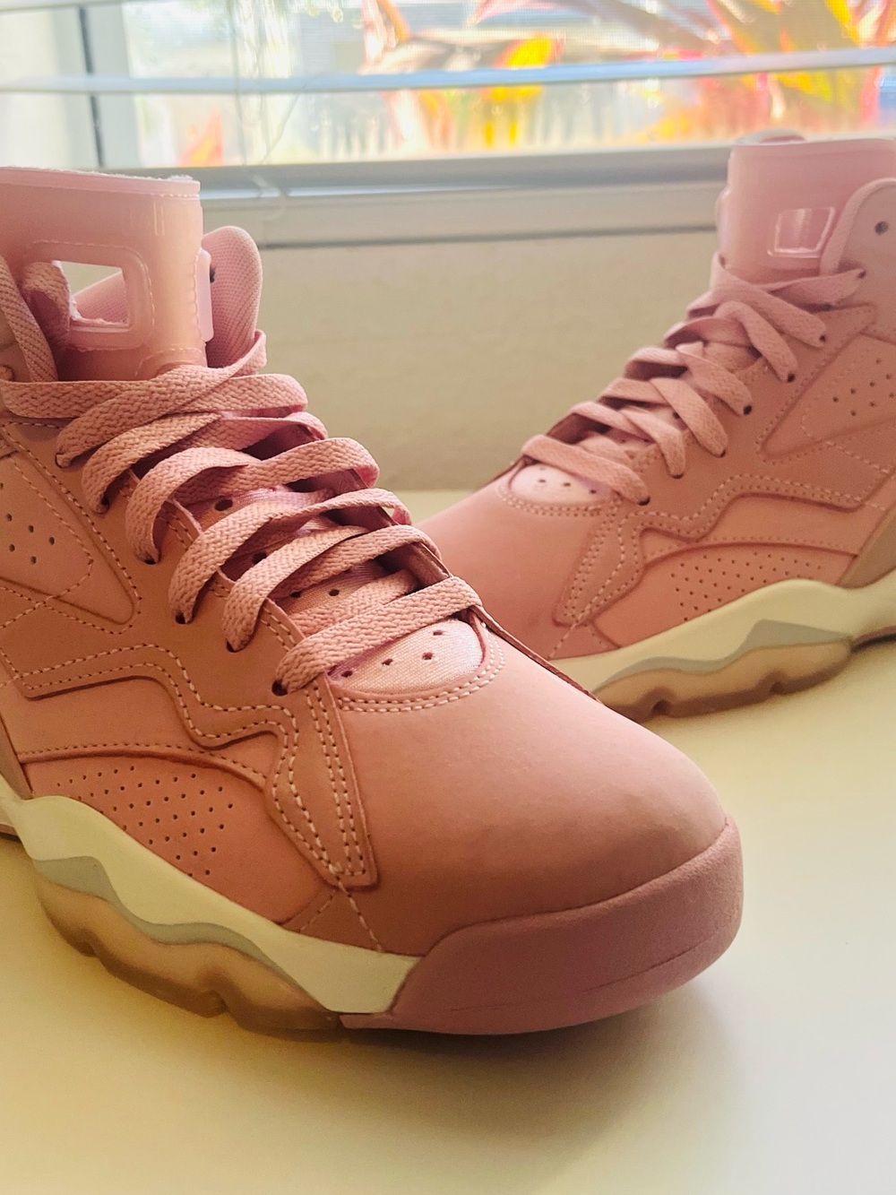 Nike Air Jordan MVP High-Top Sneakers Pink Glaze Gray Sail FB9019 600 Women’s